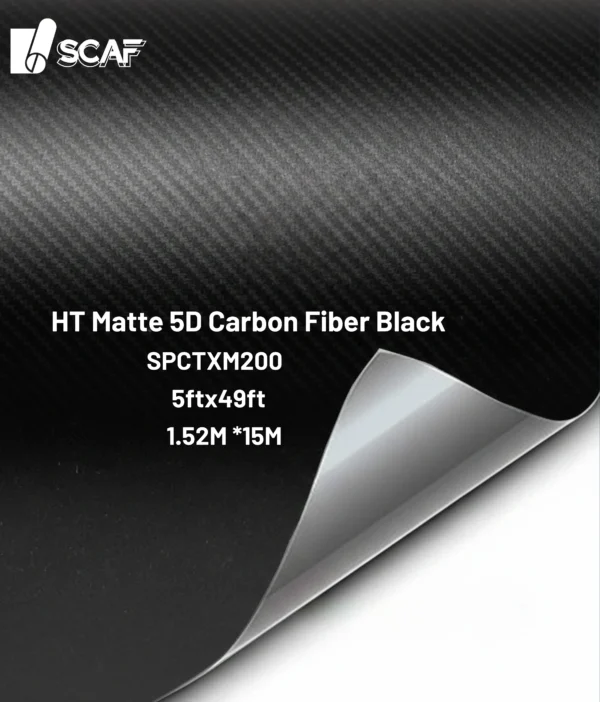 HT Matte 5D Carbon Fiber Black SPCTXM200
