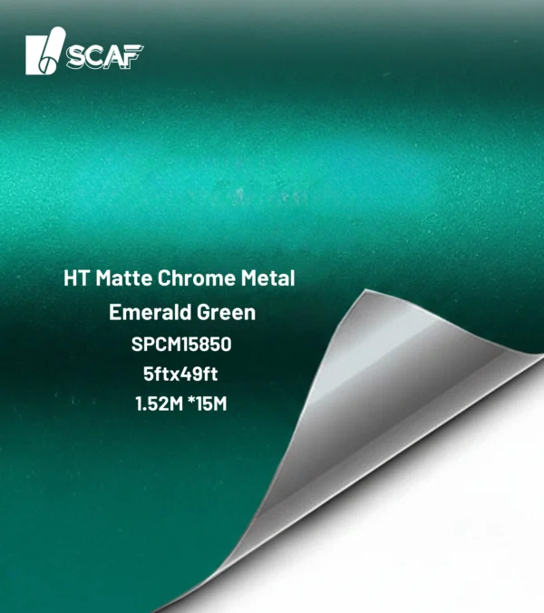 HT Matte Chrome. Metal Emerald Green SPCM15850