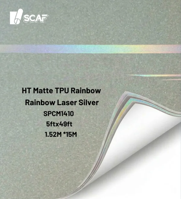 HT Matte TPU Rainbow Laser Silver SPCM1410