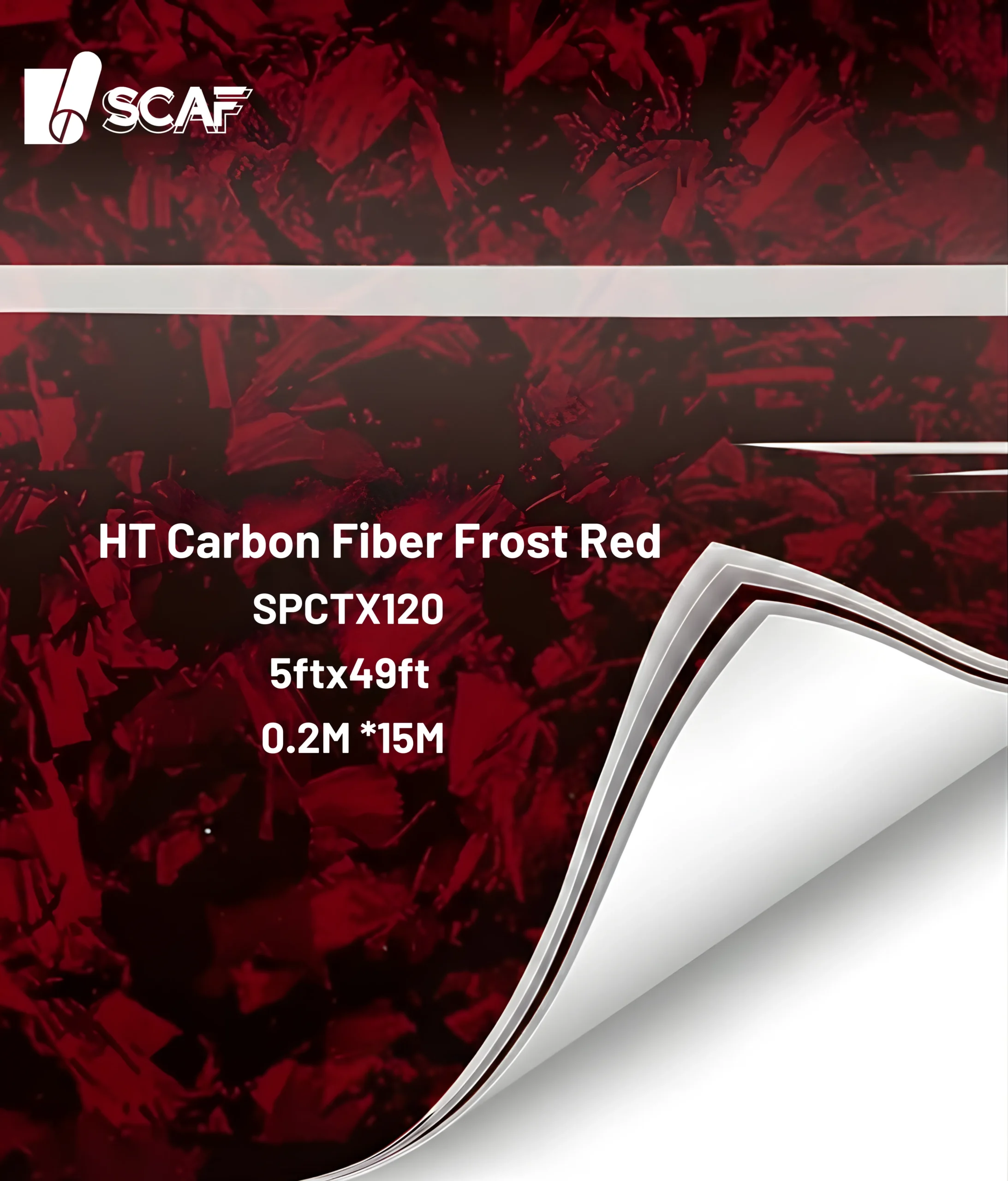 HT Carbon Fiber Frost Red SPCTX120