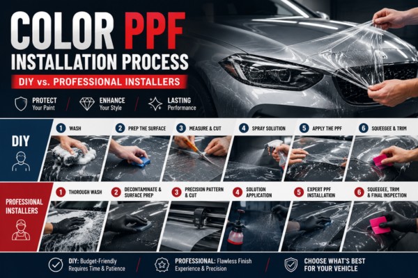 Color PPF Installation Process