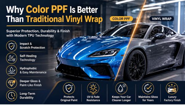 Why Color PPF Is Better Than Traditional Vinyl Wrap