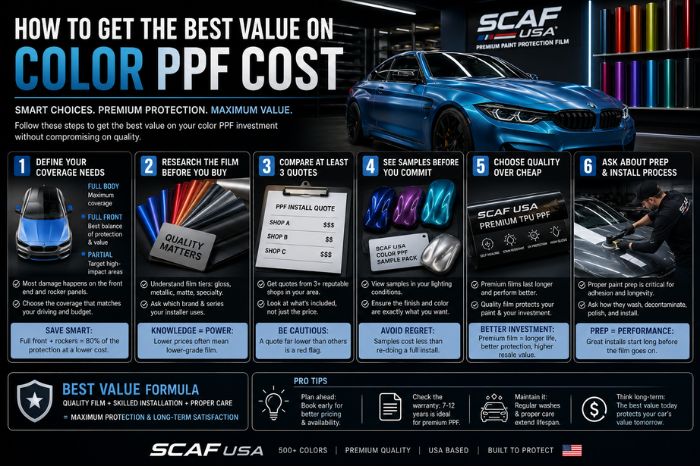 How to Get the Best Value on Color PPF Cost